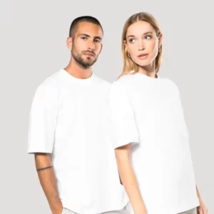T-shirt oversize unisexe blanc
